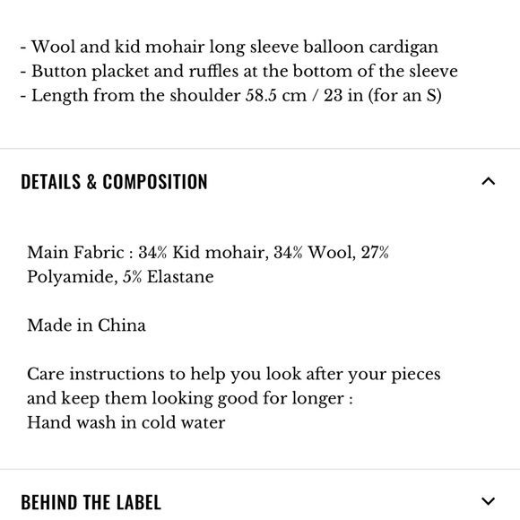 Sezane Mia Cardigan - Picture 4 of 4